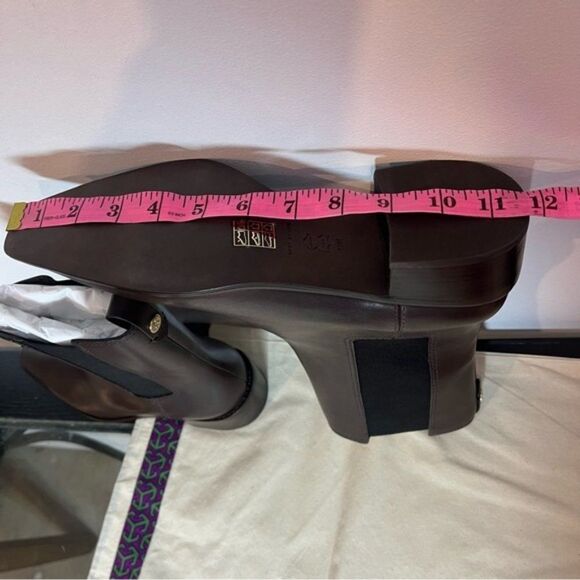 Tory Burch Women's 10M Chelsea Smooth Calf Leather Boot New With Box Brown Coco - Picture 14 of 16